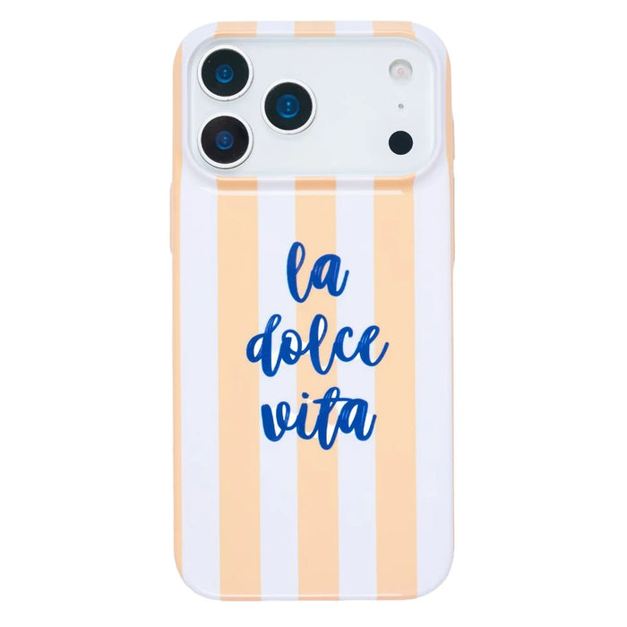 For iPhone 11 Case IMD Striped Pattern Hard PC Protective Phone Cover - Orange - 2