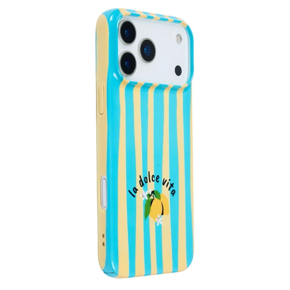 For iPhone 11 Pro Case IMD Striped Pattern Hard PC Protective Phone Cover - Green - 1