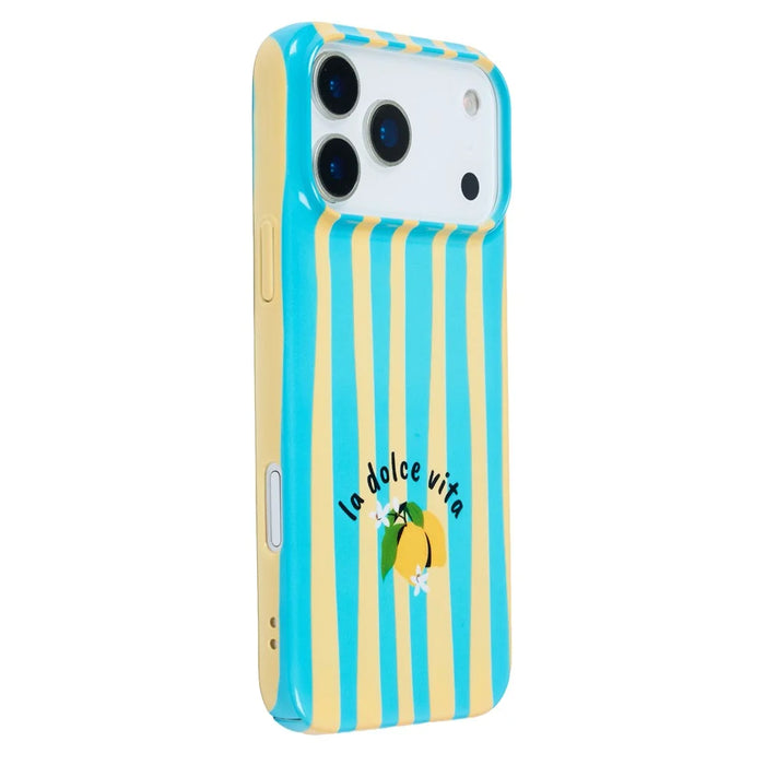 For iPhone 11 Pro Case IMD Striped Pattern Hard PC Protective Phone Cover - Green - 1