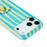 For iPhone 11 Pro Case IMD Striped Pattern Hard PC Protective Phone Cover - Green - 3