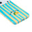 For iPhone 11 Pro Case IMD Striped Pattern Hard PC Protective Phone Cover - Green - 4