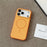 For iPhone 17 Pro Magnetic Case Skin Feel PC TPU 2 in 1 Shockproof Phone Cover - Orange - 2