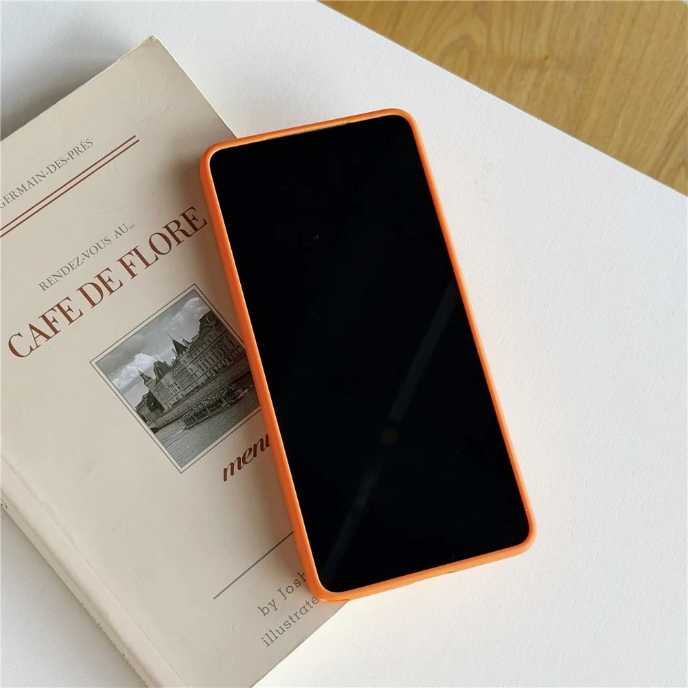 For Samsung Galaxy S25 Ultra Magnetic Case Skin Feel PC TPU 2 in 1 Shockproof Phone Cover - Orange - 3