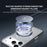 ZGA for iPhone 17 Pro Max Magnetic Case Rotating Kickstand Frosted PC + TPU Shockproof Phone Cover - Orange - 5