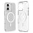 ZGA for iPhone 16 Magnetic Case Hard PC Anti-Scratch Clear Back Phone Cover - Transparent - 1