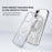 ZGA for iPhone 16 Magnetic Case Hard PC Anti-Scratch Clear Back Phone Cover - Transparent - 2