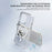 ZGA for iPhone 16 Magnetic Case Hard PC Anti-Scratch Clear Back Phone Cover - Transparent - 6