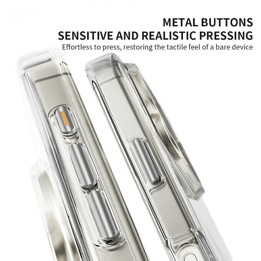 ZGA for iPhone 16 Plus Magnetic Case Hard PC Anti-Scratch Clear Back Phone Cover - Transparent - 2