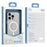 ZGA for iPhone 16 Plus Magnetic Case Hard PC Anti-Scratch Clear Back Phone Cover - Transparent - 3