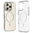 ZGA for iPhone 16 Pro Magnetic Case Hard PC Anti-Scratch Clear Back Phone Cover - Transparent - 1