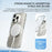 ZGA for iPhone 16 Pro Magnetic Case Hard PC Anti-Scratch Clear Back Phone Cover - Transparent - 2