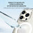 ZGA for iPhone 16 Pro Magnetic Case Hard PC Anti-Scratch Clear Back Phone Cover - Transparent - 4