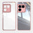 For Sony Xperia 1 VIII Case Acrylic TPU Metal Armor Shockproof Protective Cover - Pink - 4