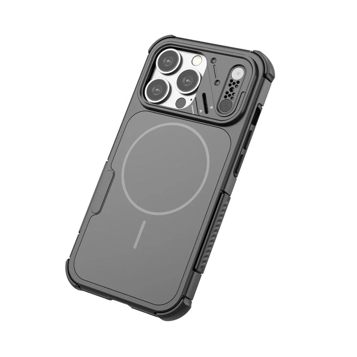 For iPhone 13 Pro Case Shockproof Airbag PC+TPU Phone Cover Compatible with MagSafe - Black - 5