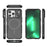 For iPhone 13 Pro Case Shockproof Airbag PC+TPU Phone Cover Compatible with MagSafe - Black - 7