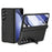 For Samsung Galaxy Z Fold8 Ultra Case Hard PC Anti-Drop Phone Cover with Kickstand / HD Screen Protector - Black - 1