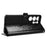 For Oukitel C26 Wallet Case Dot Pattern Imprint PU Leather Phone Cover with Wrist Strap - Black - 5