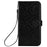 For Oukitel C26 Wallet Case Dot Pattern Imprint PU Leather Phone Cover with Wrist Strap - Black - 6