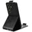 For Oukitel C26 Stand Case Magnetic Clasp Vertical Flip Leather Phone Cover with Card Holder - Black - 4