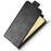 For Oukitel C26 Stand Case Magnetic Clasp Vertical Flip Leather Phone Cover with Card Holder - Black - 5