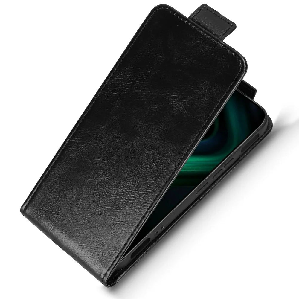 For Infinix GT 50 Pro 5G Stand Case Magnetic Clasp Vertical Flip Leather Phone Cover with Card Holder - Black - 5