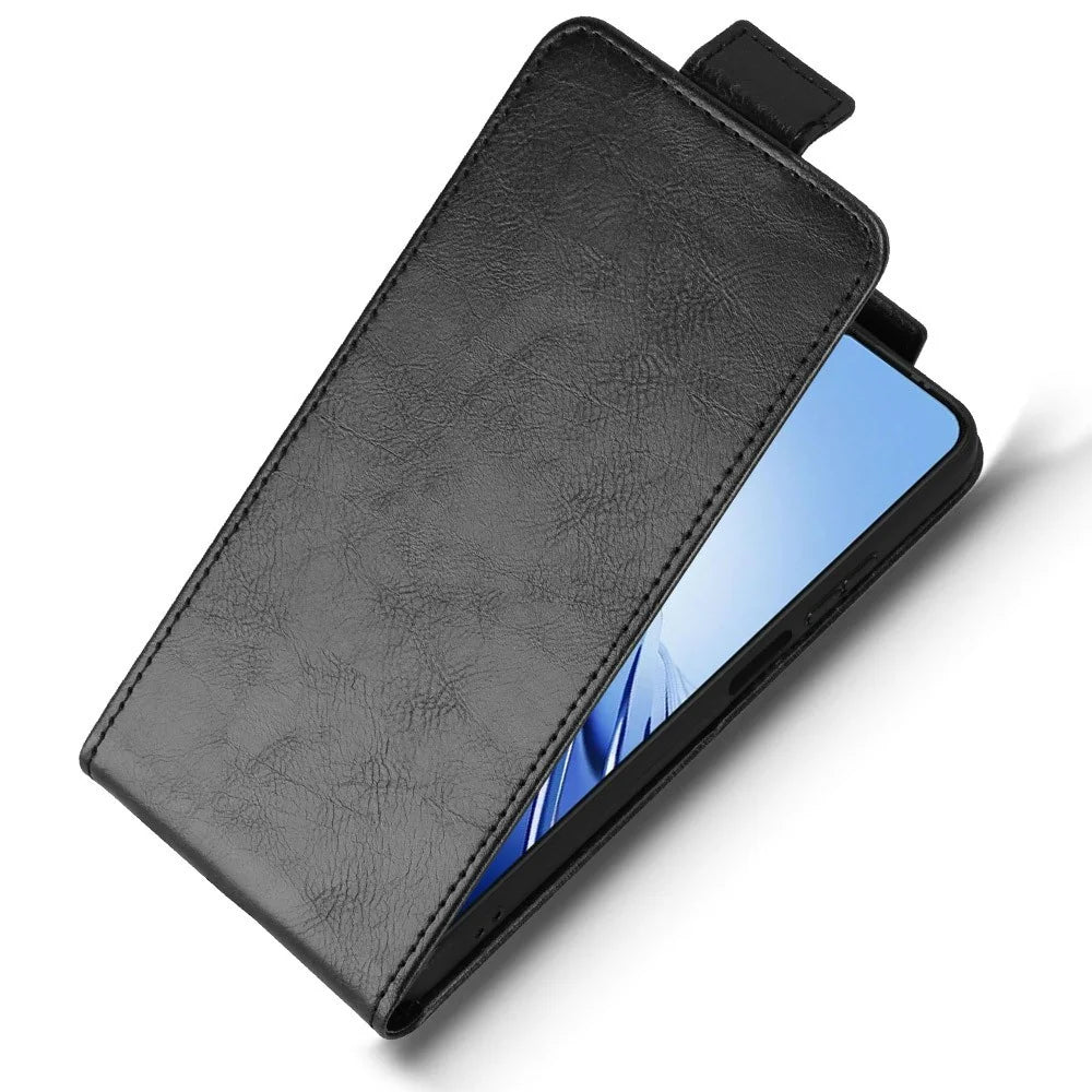 For Blackview Wave 10 Stand Case Magnetic Clasp Vertical Flip Leather Phone Cover with Card Holder - Black - 5
