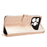 For Oukitel C17 Wallet Case Dot Pattern Imprint PU Leather Phone Cover with Wrist Strap - Rose Gold - 3