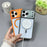 For iPhone 17 Pro Magnetic Case Kickstand PC + TPU Anti-Scratch Clear Phone Back Cover - Orange - 3