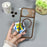 For iPhone 17 Pro Magnetic Case Kickstand PC + TPU Anti-Scratch Clear Phone Back Cover - Orange - 6