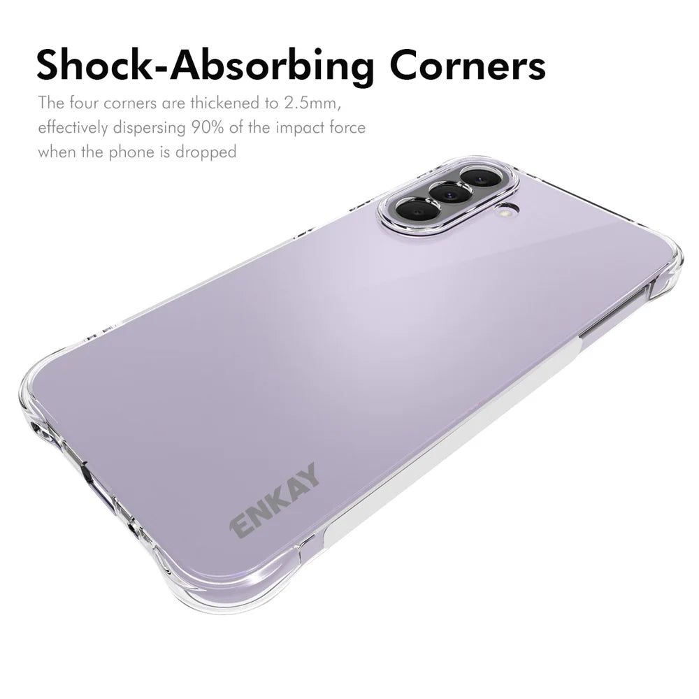 HAT PRINCE for Samsung Galaxy A27 5G ENKAY  Clear Phone Case Shockproof Anti-slip TPU Cover - Transparent - 2