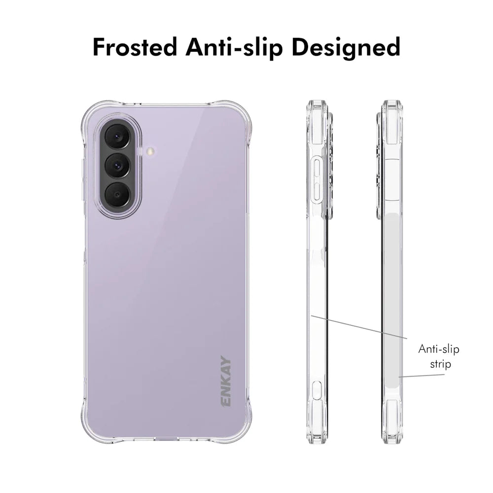 HAT PRINCE for Samsung Galaxy A27 5G ENKAY  Clear Phone Case Shockproof Anti-slip TPU Cover - Transparent - 4