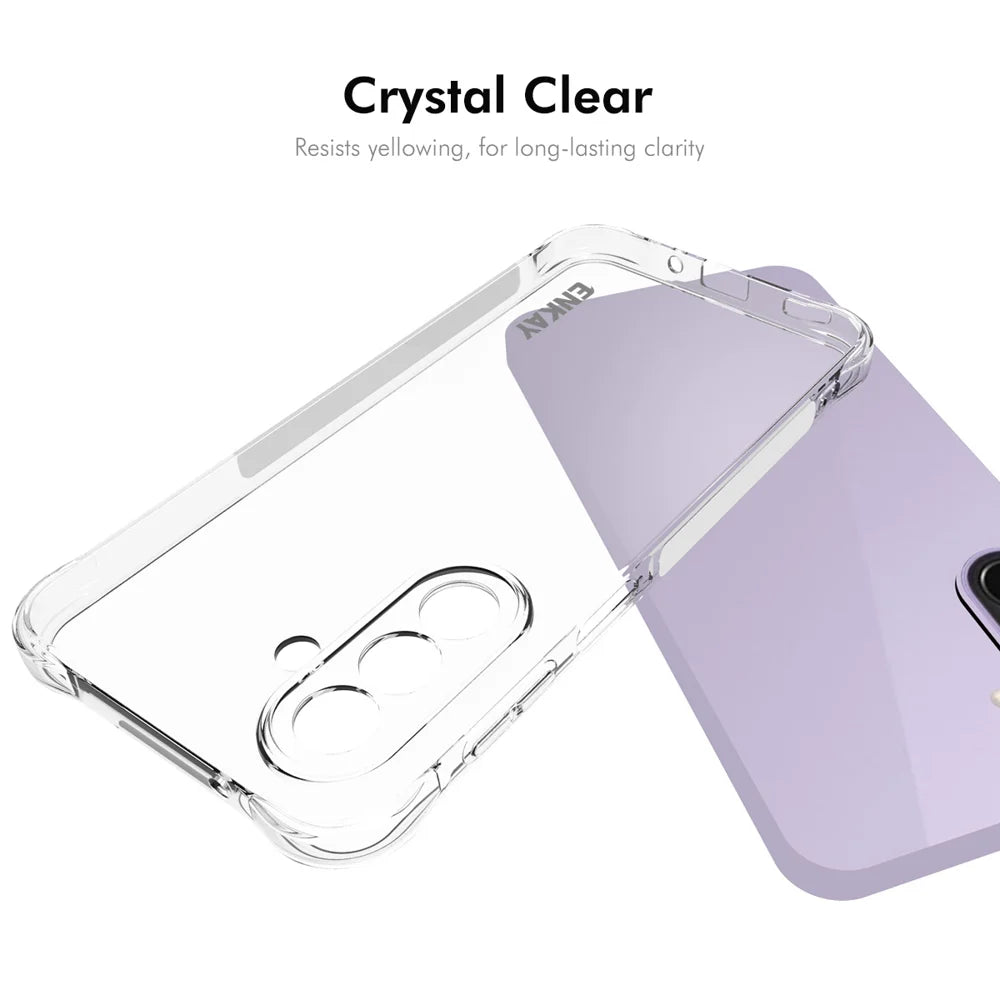 HAT PRINCE for Samsung Galaxy A27 5G ENKAY  Clear Phone Case Shockproof Anti-slip TPU Cover - Transparent - 5