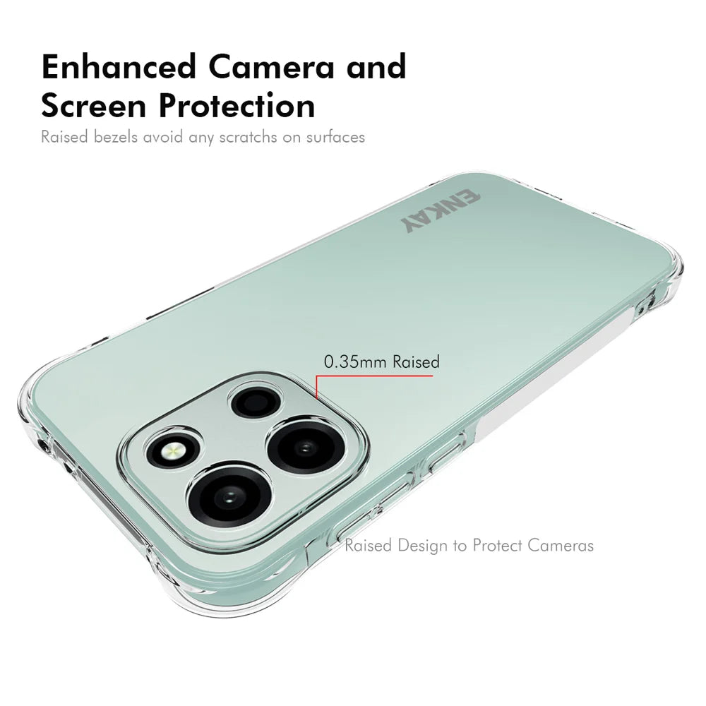 HAT PRINCE for OnePlus Nord 6 5G ENKAY  Clear Phone Case Shockproof Anti-slip TPU Cover - Transparent - 3