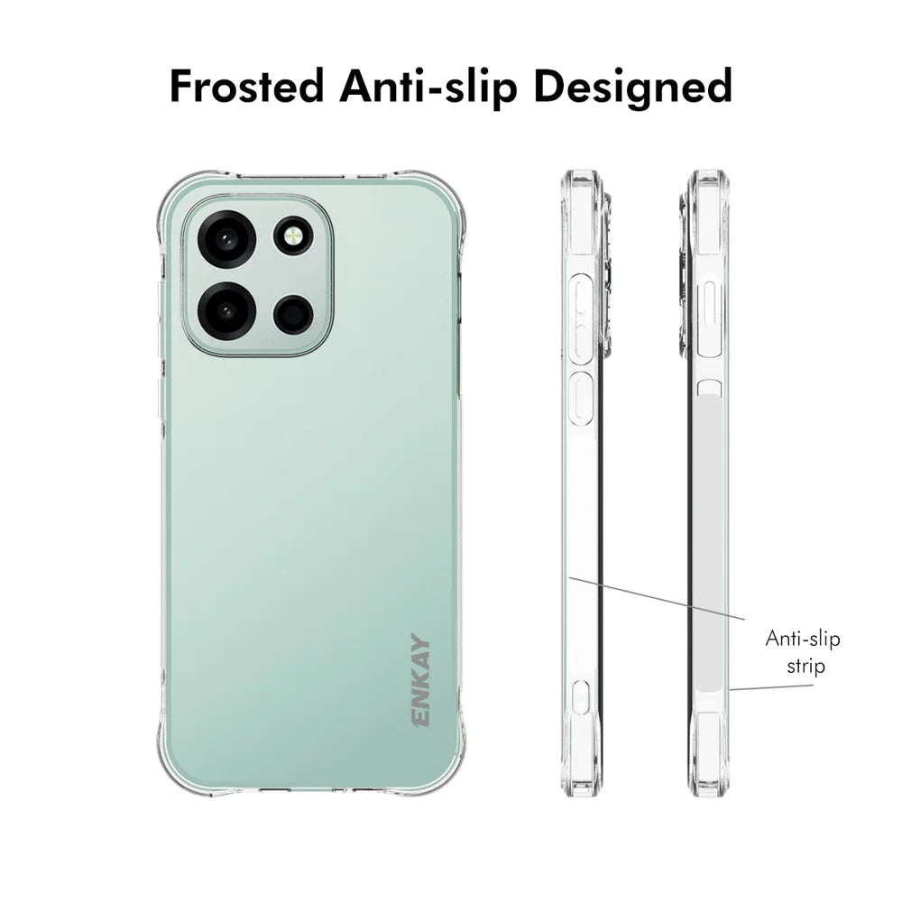 HAT PRINCE for OnePlus Nord 6 5G ENKAY  Clear Phone Case Shockproof Anti-slip TPU Cover - Transparent - 4