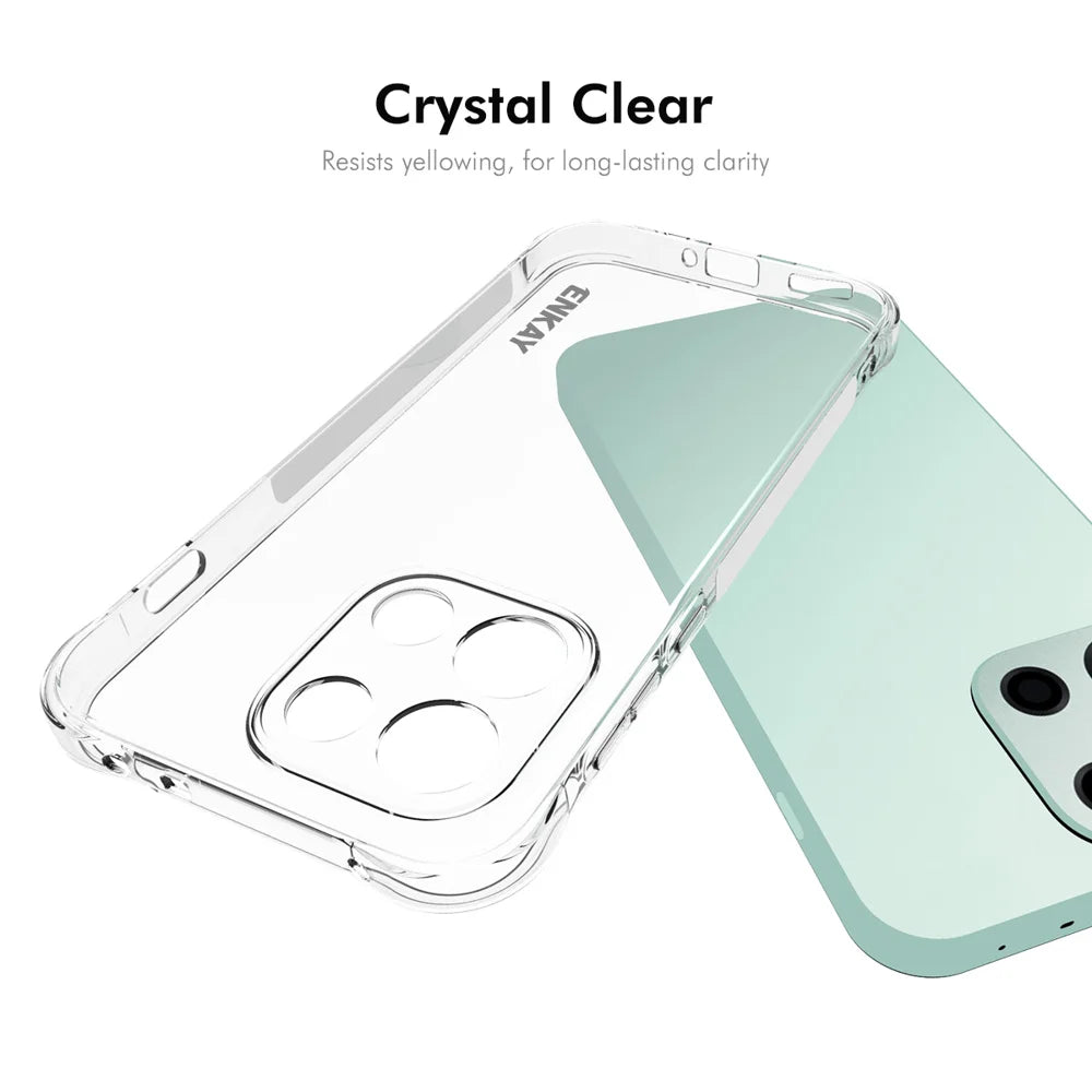 HAT PRINCE for OnePlus Nord 6 5G ENKAY  Clear Phone Case Shockproof Anti-slip TPU Cover - Transparent - 5