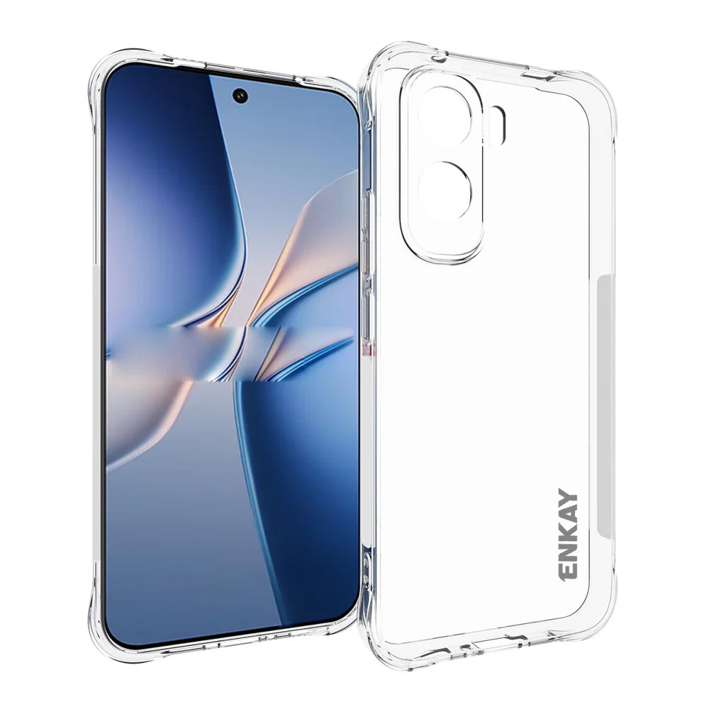 HAT PRINCE for vivo T5 Pro 5G ENKAY  Clear Phone Case Shockproof Anti-slip TPU Cover - Transparent - 1