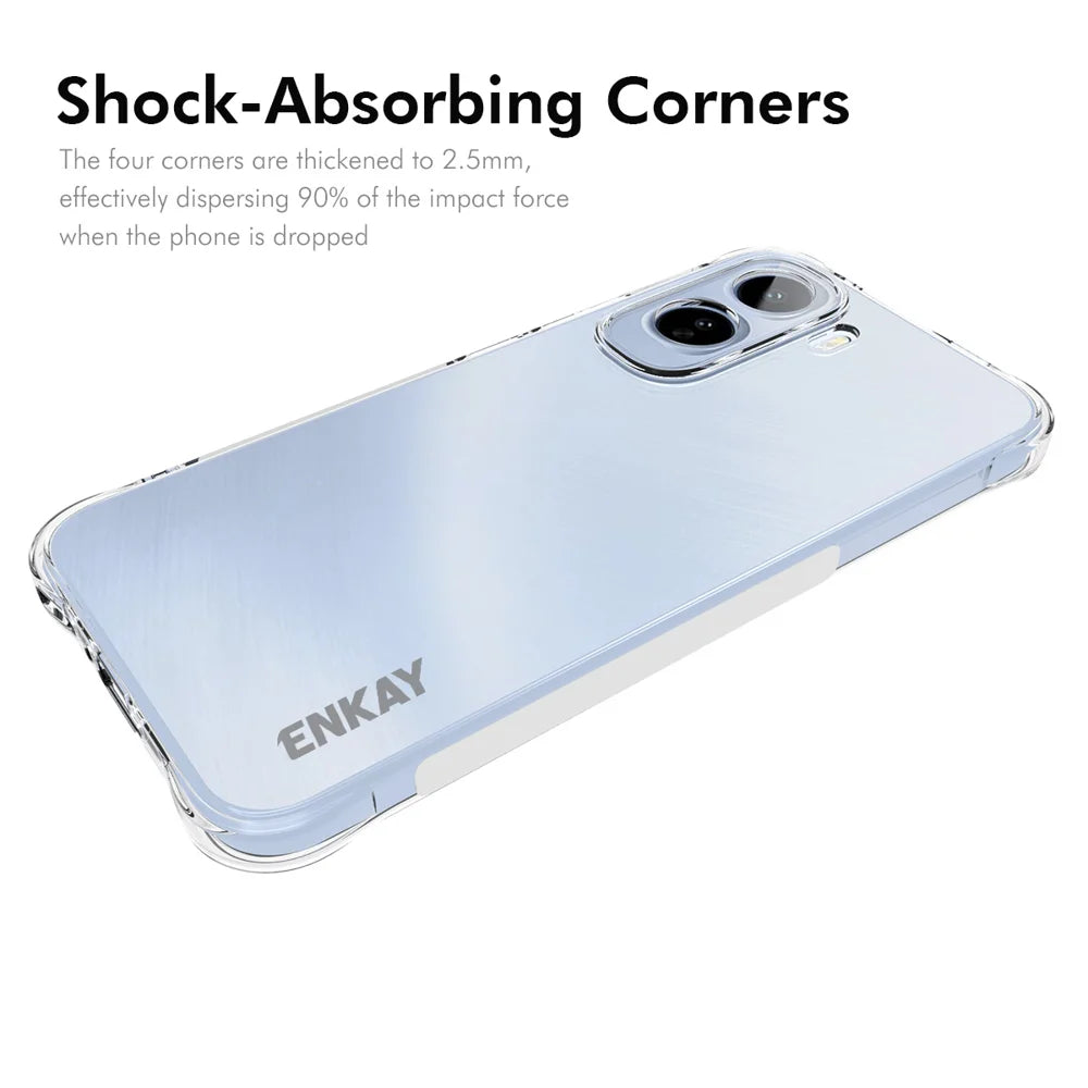 HAT PRINCE for vivo T5 Pro 5G ENKAY  Clear Phone Case Shockproof Anti-slip TPU Cover - Transparent - 2