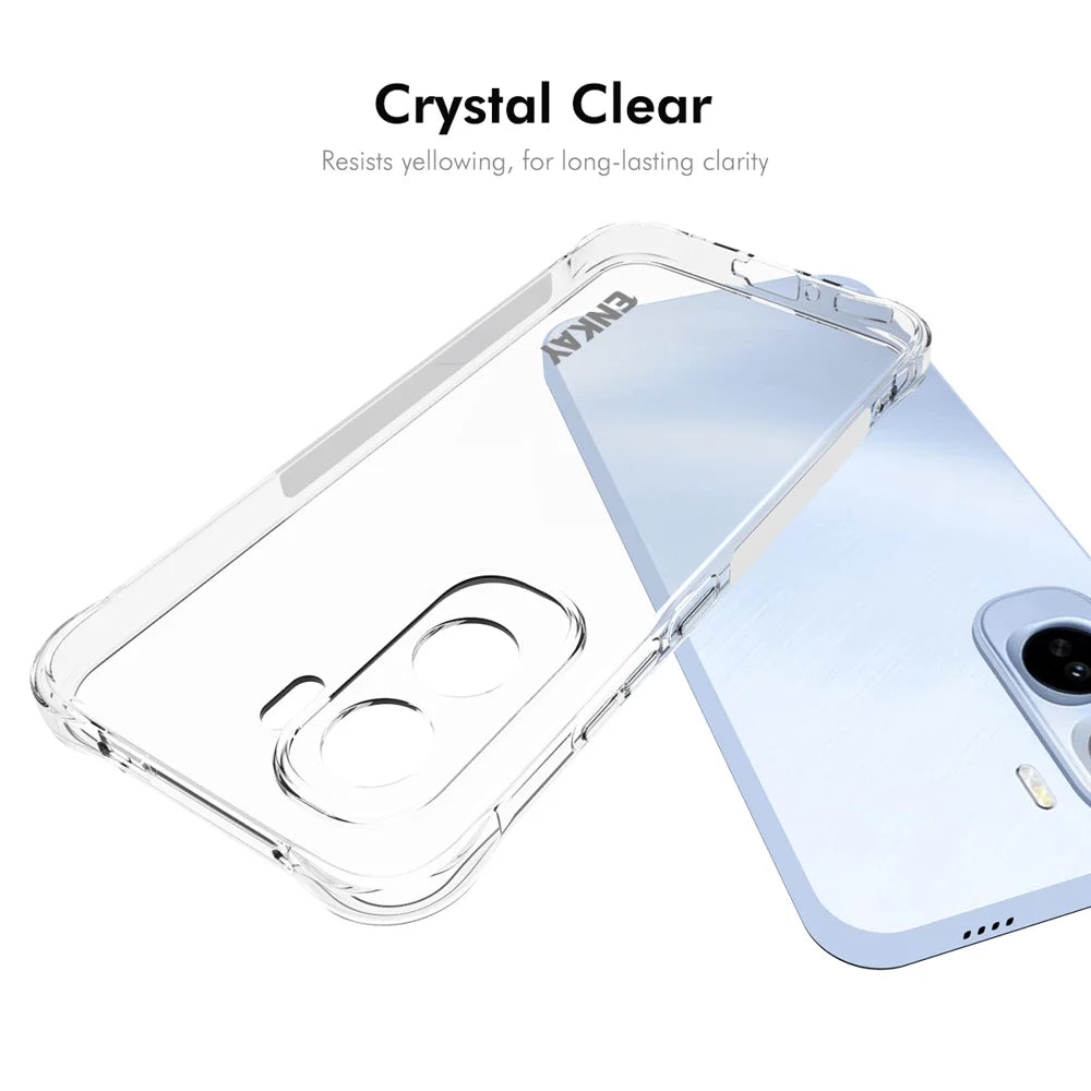 HAT PRINCE for vivo T5 Pro 5G ENKAY  Clear Phone Case Shockproof Anti-slip TPU Cover - Transparent - 5