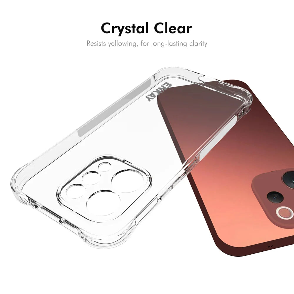 HAT PRINCE for vivo V70 5G ENKAY  Clear Phone Case Shockproof Anti-slip TPU Cover - Transparent - 5