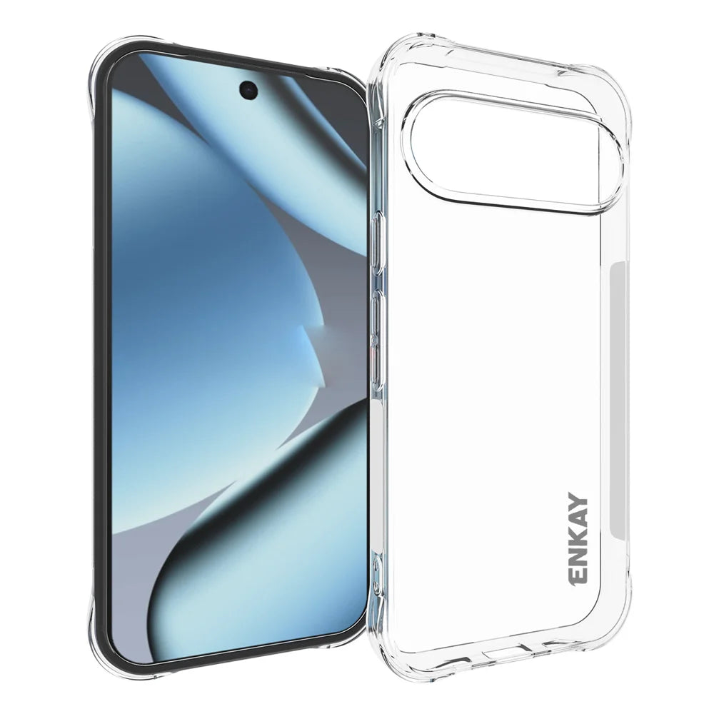 HAT PRINCE for Google Pixel 11 Pro ENKAY  Clear Phone Case Shockproof Anti-slip TPU Cover - Transparent - 1