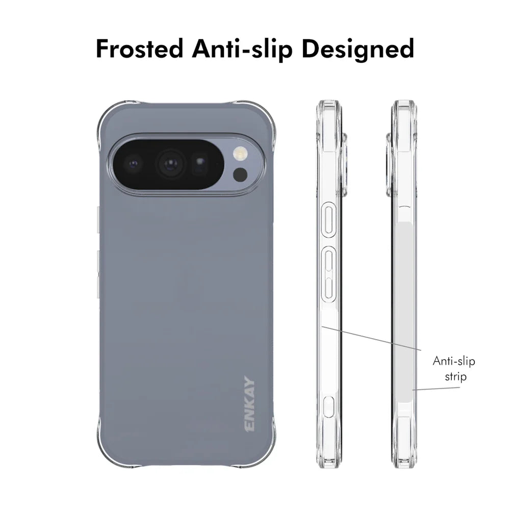 HAT PRINCE for Google Pixel 11 Pro ENKAY  Clear Phone Case Shockproof Anti-slip TPU Cover - Transparent - 4