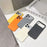 For iPhone 17 Pro Max Magnetic Case Matte Texture Anti-fingerprint Shockproof PC + TPU Phone Cover - Orange - 6