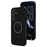 For Samsung Galaxy S26 FE Case Triangle Texture PU Leather Shockproof Ultra Thin Cover - Black - 1