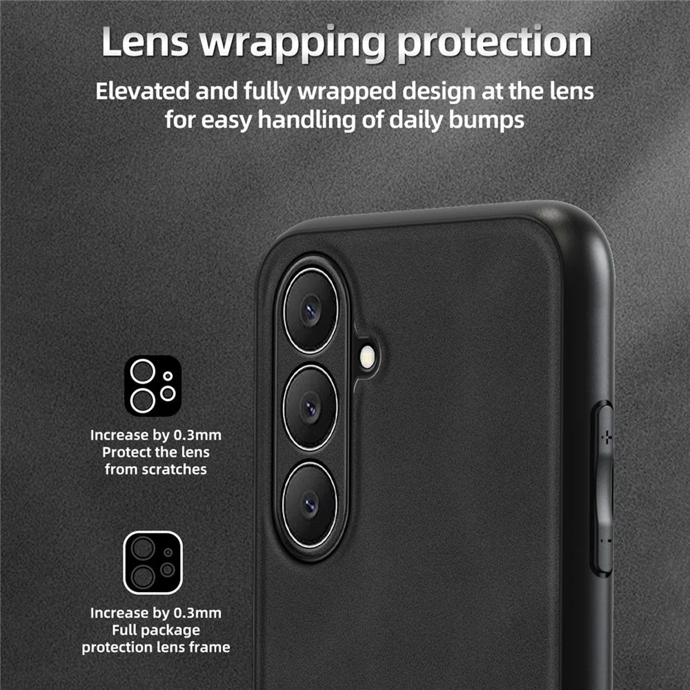 ANNYOJO For Samsung Galaxy S26 FE Phone Case PU Leather + PC + TPU Anti Drop Phone Back Cover - Green - 4