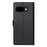 For Google Pixel 9a Case Embossed Totem Leather Flip Wallet Phone Cover with Wrist Strap - Black - 6
