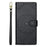 For OnePlus 15 5G Case Embossed Totem Leather Flip Wallet Phone Cover with Wrist Strap - Black - 5