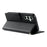 For Samsung Galaxy S24 FE Case Embossed Totem Leather Flip Wallet Phone Cover with Wrist Strap - Black - 3