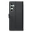 For Samsung Galaxy S24 FE Case Embossed Totem Leather Flip Wallet Phone Cover with Wrist Strap - Black - 6