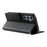 For Samsung Galaxy S24  /  S25 Case Embossed Totem Leather Flip Wallet Phone Cover with Wrist Strap - Black - 3