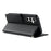For Samsung Galaxy S25 FE Case Embossed Totem Leather Flip Wallet Phone Cover with Wrist Strap - Black - 3
